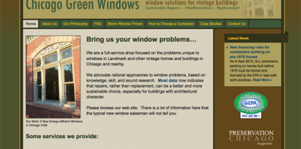 Chicago Green Windows
